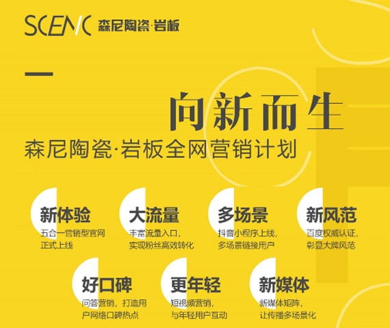 森尼陶瓷·巖板全網(wǎng)營銷新計(jì)劃